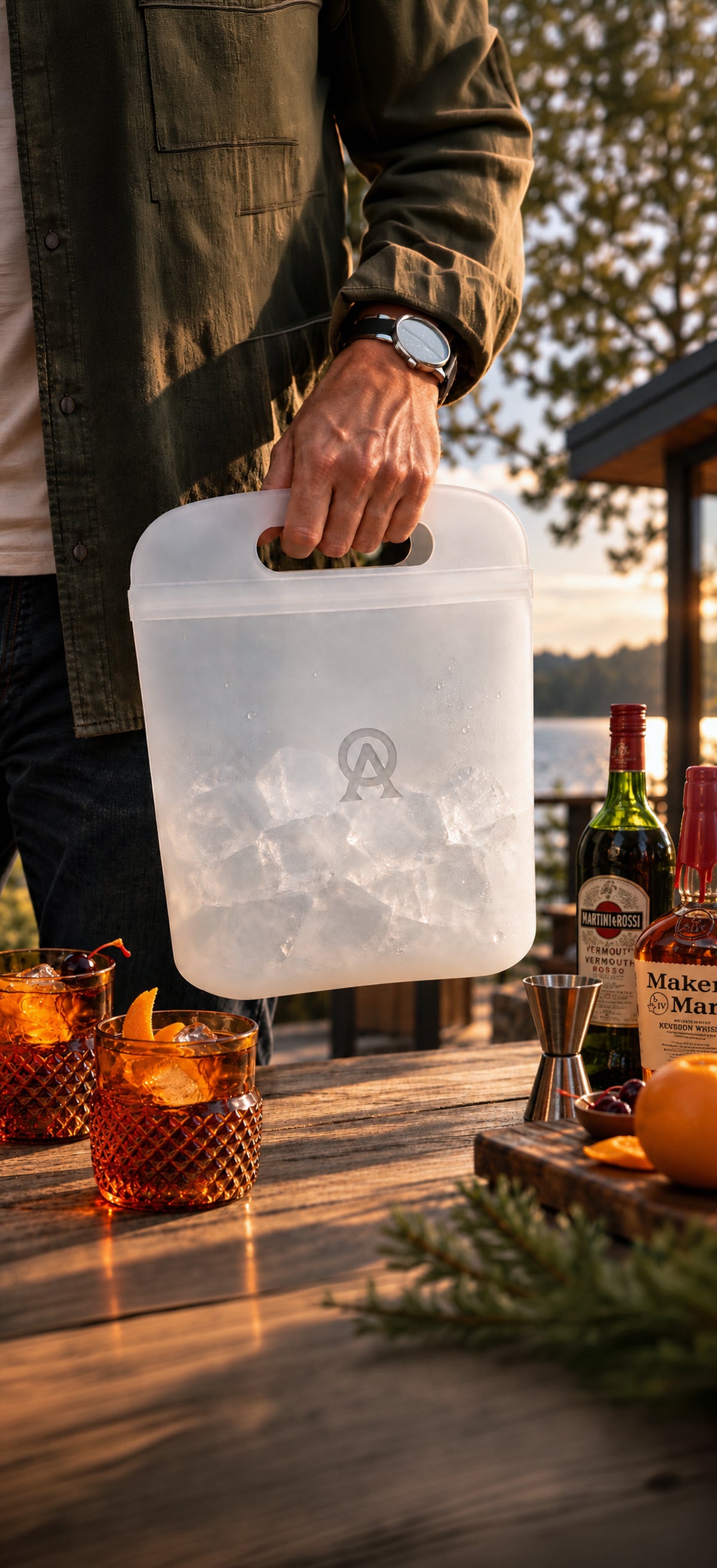 clean ice bag