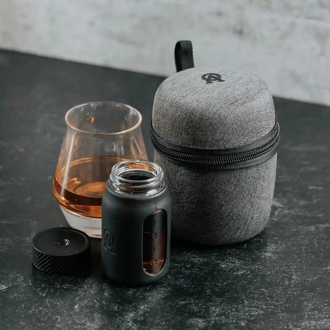 Whiskey tasting set.
