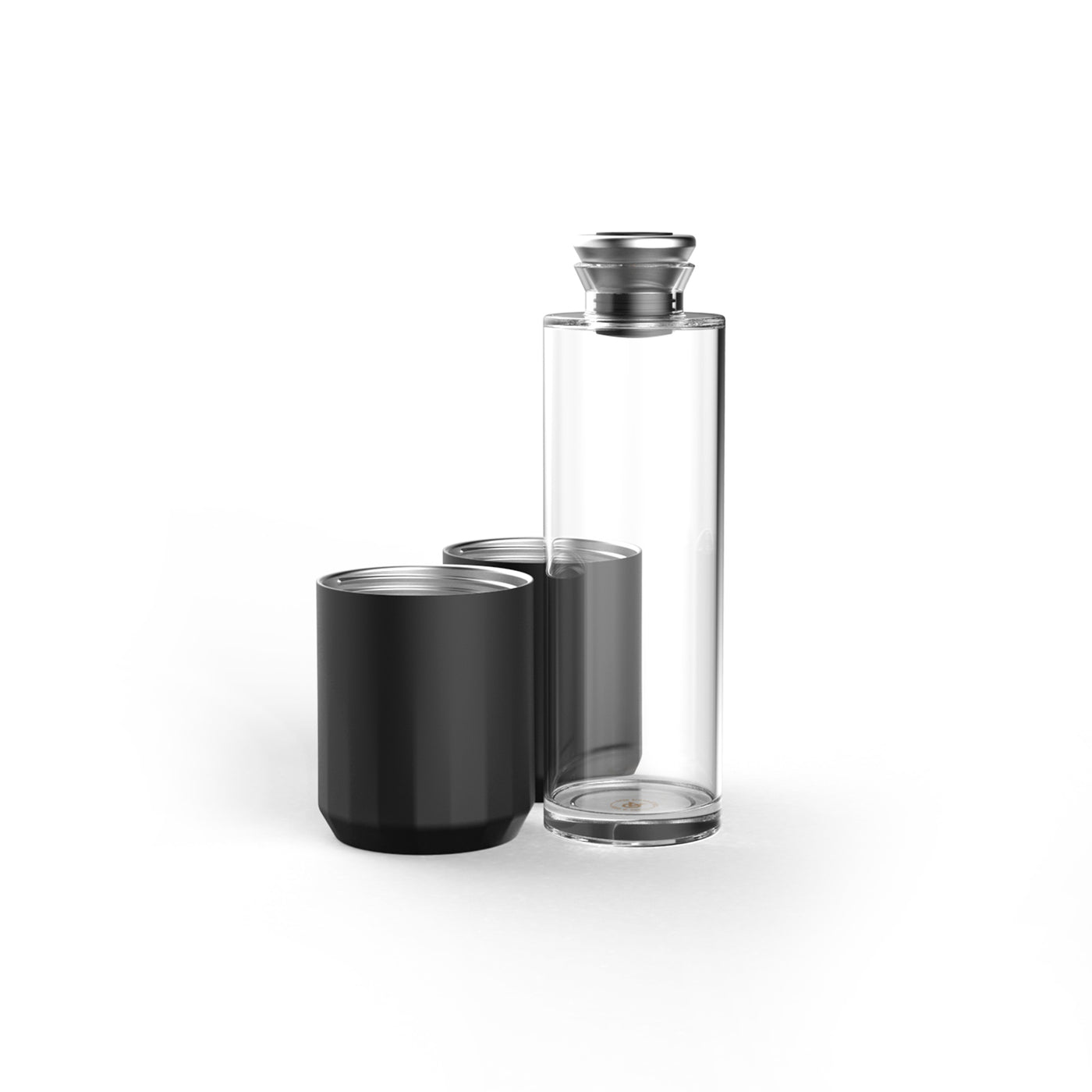 Aged & Ore - Double Insulated Travel Decanter | Premium Stainless Steel  Convertible Tumblers with Inner Hand Blown 500 ml Glass Spirits Decanter 